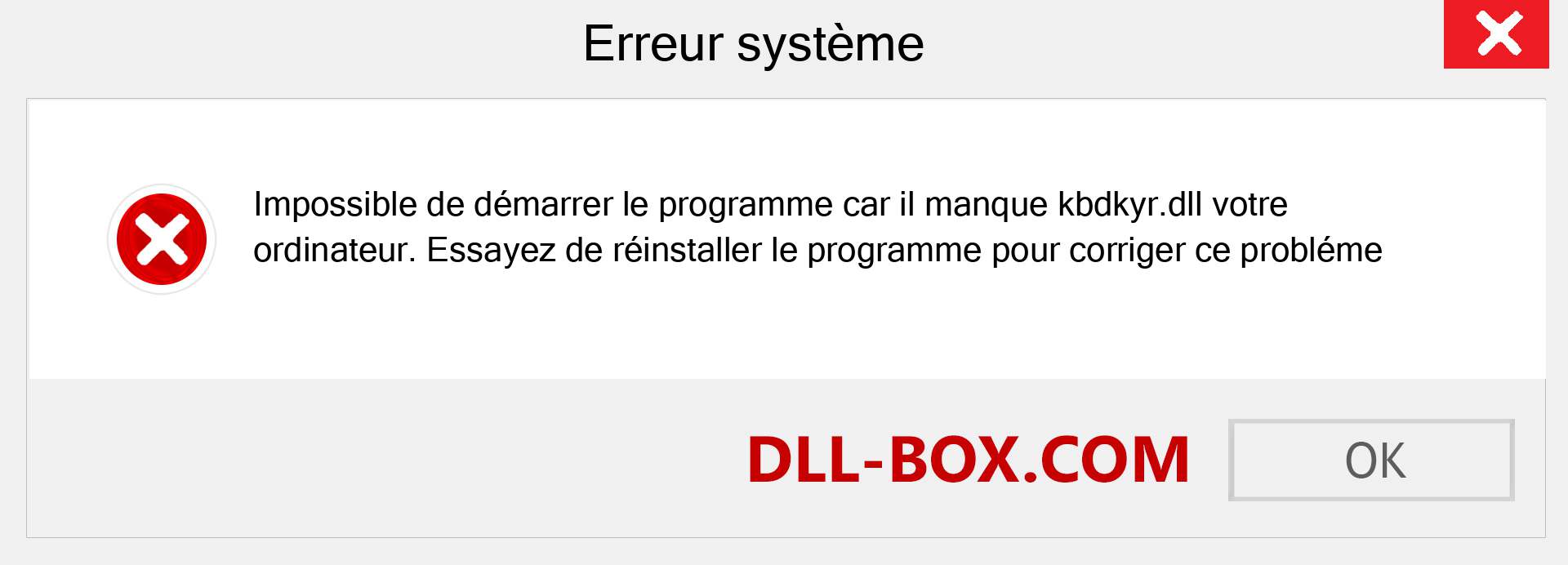 Le fichier kbdkyr.dll est manquant ?. Télécharger pour Windows 7, 8, 10 - Correction de l'erreur manquante kbdkyr dll sur Windows, photos, images