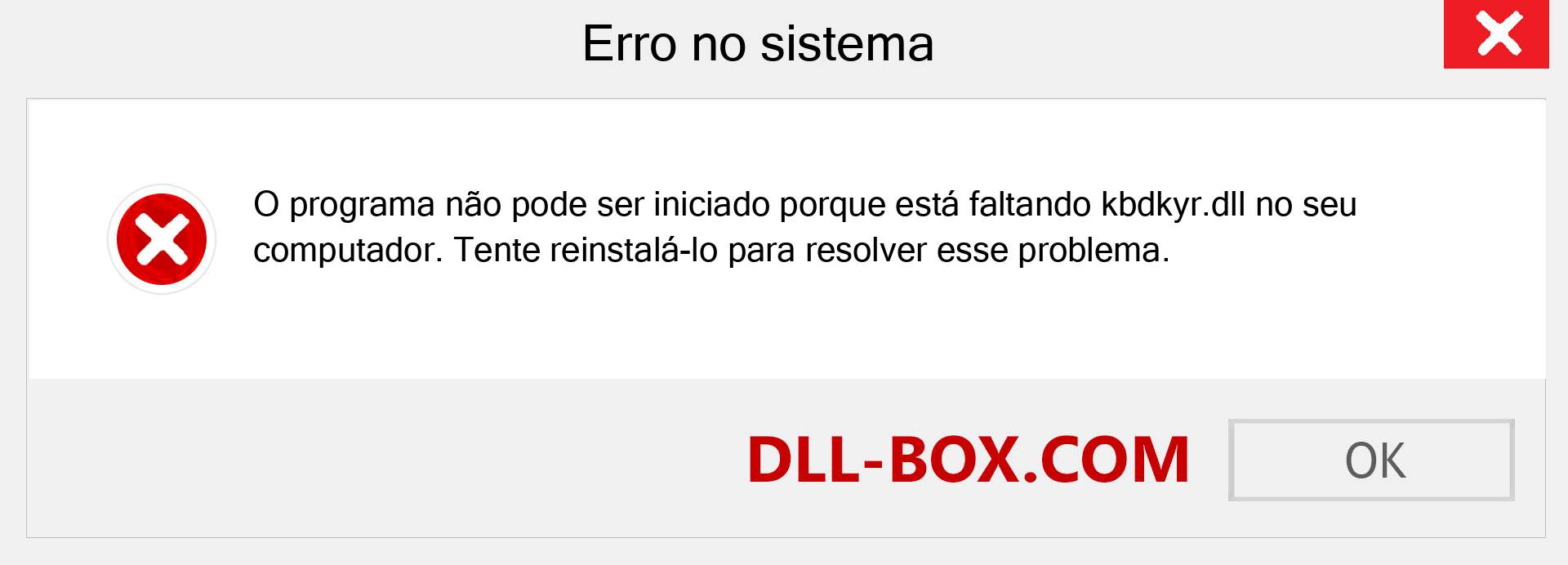 Arquivo kbdkyr.dll ausente ?. Download para Windows 7, 8, 10 - Correção de erro ausente kbdkyr dll no Windows, fotos, imagens